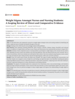 Weight Stigma Amongst Nurses and Nursing Students: A Scoping Review of Direct and Comparative Evidence