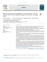 Delirium prevention and management in an adult intensive care unit through evidence-based nonpharmacological interventions: A scoping review