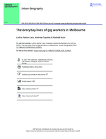 The everyday lives of gig workers in Melbourne