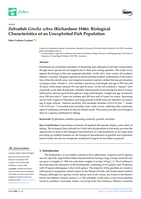 Zebrafish Girella zebra (Richardson 1846): Biological Characteristics of an Unexploited Fish Population