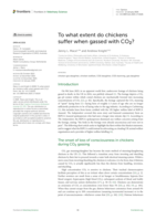 To what extent do chickens suffer when gassed with CO 2 ?