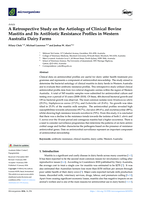 A Retrospective Study on the Aetiology of Clinical Bovine Mastitis and Its Antibiotic Resistance Profiles in Western Australia Dairy Farms