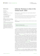 Editorial: Reviews in cities in the Global South: 2022