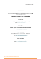 Examining the Relationship between Entrepreneurial Orientation, the Strategic Decision-Making Process and Organisational Performance: A Study of Singapore SMEs