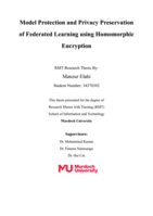 Model Protection and Privacy Preservation of Federated Learning using Homomorphic Encryption