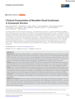 Clinical Presentation of Shoulder-Hand Syndrome: A Systematic Review