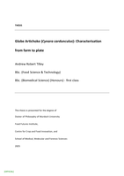 Globe Artichoke (Cynara cardunculus): Characterisation from farm to plate