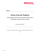 Stories from the Paddock: Understanding the people and their motivations behind the direct drill farming revolution in Western Australia