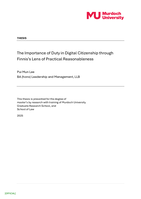 The Importance of Duty in Digital Citizenship through Finnis’s Lens of Practical Reasonableness