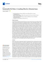 Sustainable Pet Diets: A Leading Effective Altruism Issue