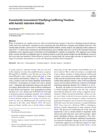 Consistently Inconsistent? Clarifying Conflicting Timelines with Aoristic Interview Analysis