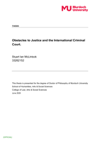 Obstacles to Justice and the International Criminal Court