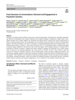 From Genomes to Conversations: Outreach and Engagement in Psychiatric Genetics