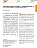 Emergence of Ophidiomyces ophidiicola, Nannizziopsis barbatae and Paranannizziopsis in free-ranging Australian reptiles