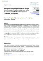Between-school inequalities in access to science and mathematics curricula in a marketized education system: The case of Australia