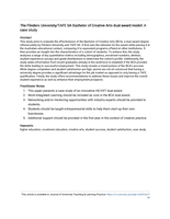 The Flinders University/TAFE SA Bachelor of Creative Arts dual award model: A case study
