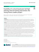 Feasibility of a school-based peer-led high-intensity interval training intervention: the Young Fitness Leaders project