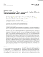 Measuring Excretion of Gluten Immunogenic Peptides (GIPs): An Assay for Monitoring Gluten Exposure