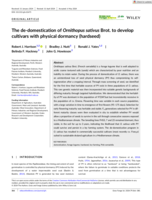 The de-domestication of Ornithopus sativus Brot. to develop cultivars with physical dormancy (hardseed)