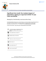 Significant but small: the modest impact of population ageing on reported COVID-19 case rates worldwide