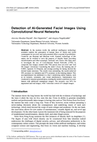 Detection of AI-Generated Facial Images Using Convolutional Neural Networks