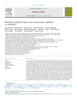 Rethinking scientific progress in the social sciences: disruptive or cumulative?