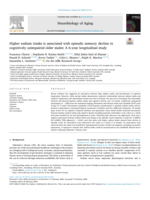 Higher sodium intake is associated with episodic memory decline in cognitively unimpaired older males: a 6-year longitudinal study