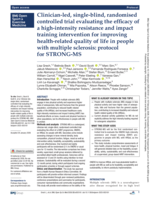Clinician-led, single-blind, randomised controlled trial evaluating the efficacy of a high-intensity resistance and impact training intervention for improving health-related quality of life in people with multiple sclerosis: protocol for STRONG-MS