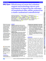 Effectiveness of nurse-led volunteer support and technology-driven pain assessment in improving the outcomes of hospitalised older adults: protocol for a cluster randomised controlled trial