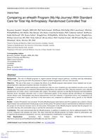 Comparing an eHealth Program (My Hip Journey) With Standard Care for Total Hip Arthroplasty: Randomized Controlled Trial