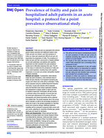 Prevalence of frailty and pain in hospitalised adult patients in an acute hospital: a protocol for a point prevalence observational study