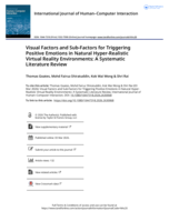 Visual Factors and Sub-Factors for Triggering Positive Emotions in Natural Hyper-Realistic Virtual Reality Environments: A Systematic Literature Review