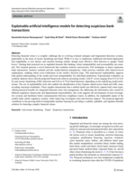 Explainable artificial intelligence models for detecting suspicious bank transactions