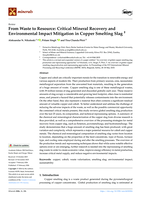 From Waste to Resource: Critical Mineral Recovery and Environmental Impact Mitigation in Copper Smelting Slag