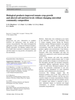 Biological products improved tomato crop growth and altered soil nutrient levels without changing microbial community composition