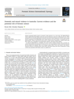 Domestic and sexual violence in Australia: Current evidence and the potential role of forensic science