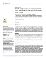 Trends and predictors of extreme preterm birth: Western Australian population-based cohort study