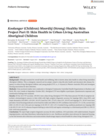 Koolungar (Children) Moorditj (Strong) Healthy Skin Project Part II: Skin Health in Urban-Living Australian Aboriginal Children