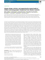 Climate change, activism, and supporting the mental health of children and young people: Perspectives from Western Australia