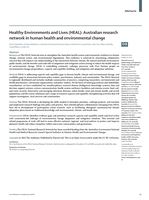 Healthy Environments and Lives (HEAL): Australian research network in human health and environmental change