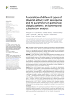 Association of different types of physical activity with sarcopenia and its parameters in peritoneal dialysis patients: an isotemporal substitution analysis