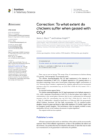 Correction: To what extent do chickens suffer when gassed with CO2?