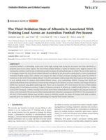 The Thiol Oxidation State of Albumin Is Associated With Training Load Across an Australian Football Pre-Season