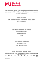 Poor sleep among persons with a mental health condition in Australia: prevalence, associations with other health risk behaviours, and current provision of health care