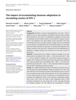 The impact of accumulating immune adaptation in circulating strains of HIV-1