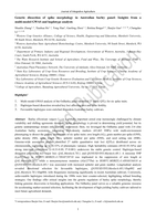 Genetic dissection of spike morphology in Australian barley panel: Insights from a multi-model GWAS and haplotype analysis