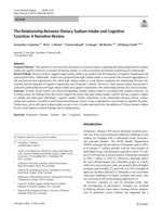 The Relationship Between Dietary Sodium Intake and Cognitive Function: A Narrative Review