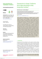 Unresponsive to change: Ectotherms fail to adjust physiology to daily temperature variation