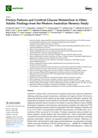 Dietary Patterns and Cerebral Glucose Metabolism in Older Adults: Findings from the Western Australian Memory Study
