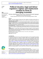 Political situation, legal and labour regulatory regimes and employment creation by firms in emerging economies